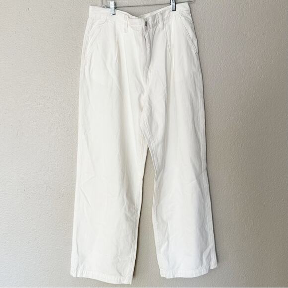 Madewell The Harlow Wide-Leg Jeans White Size 32‎ - Picture 3 of 10